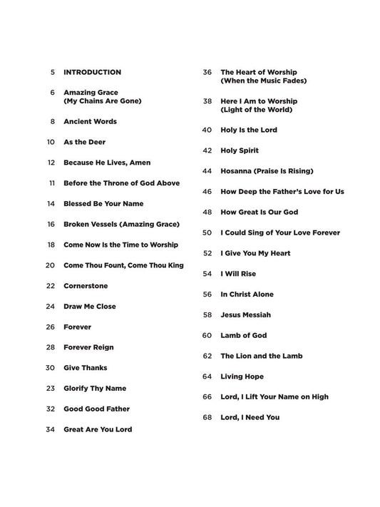 Hal Leonard Worship Super Easy Songbook