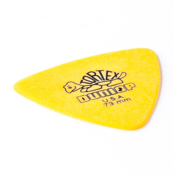 Dunlop Yellow 0.73mm Tortex® Triangle Guitar Pick (6/pack)