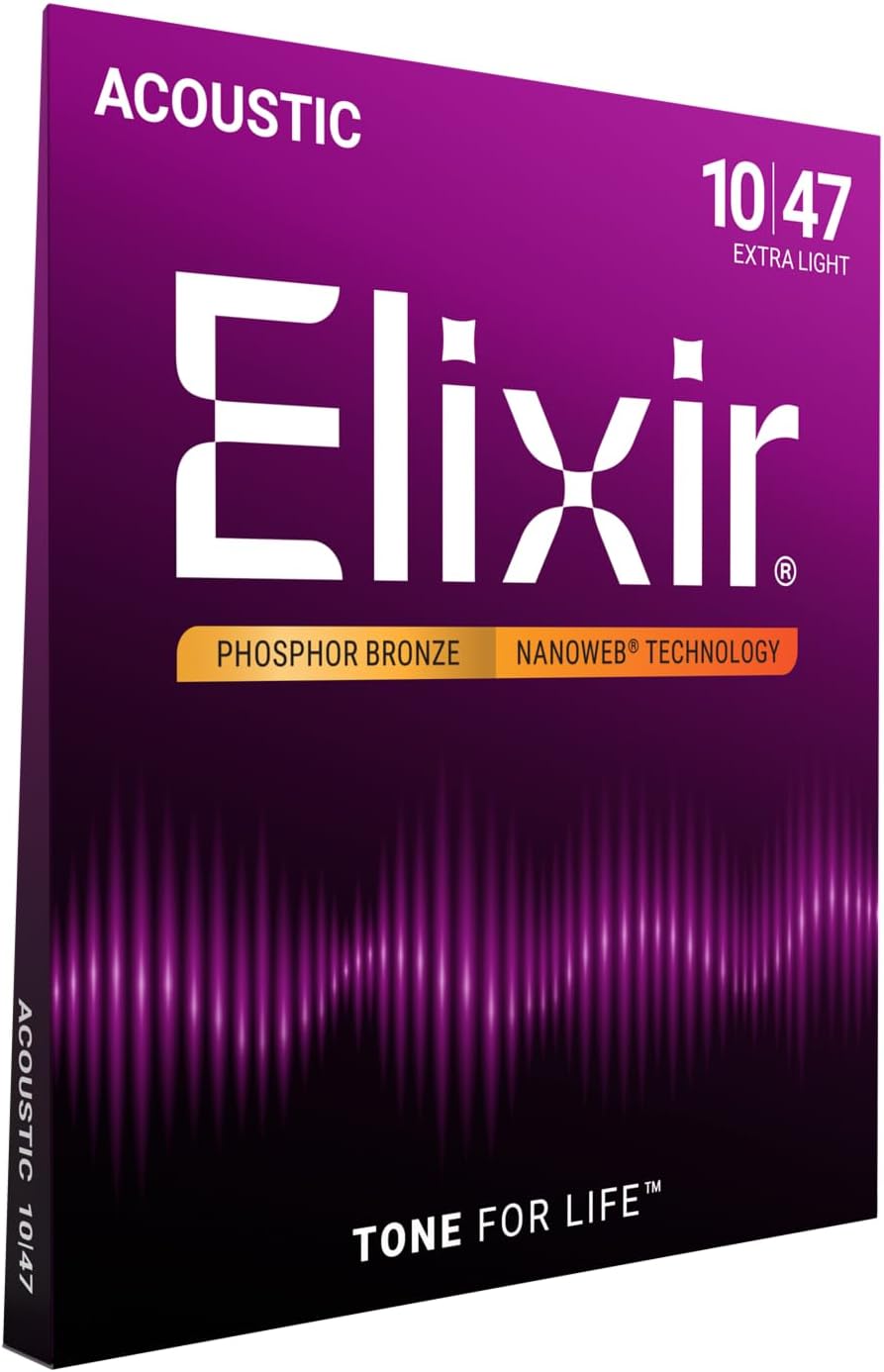 Elixir NANOWEB Phospher Bronze 10-47 Extra Light Acoustic Strings