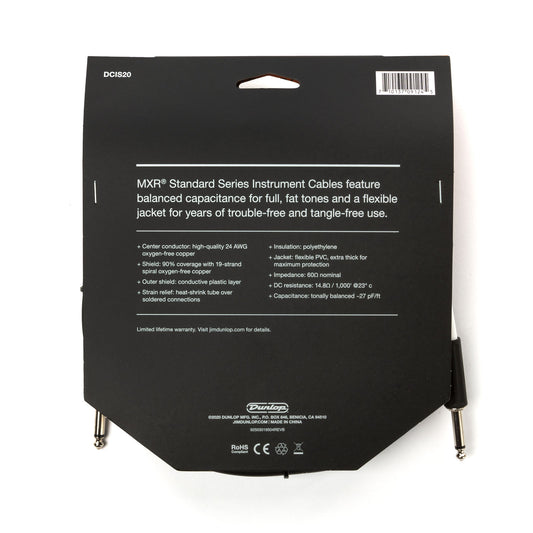 MXR Standard Instrument Cable - 20'