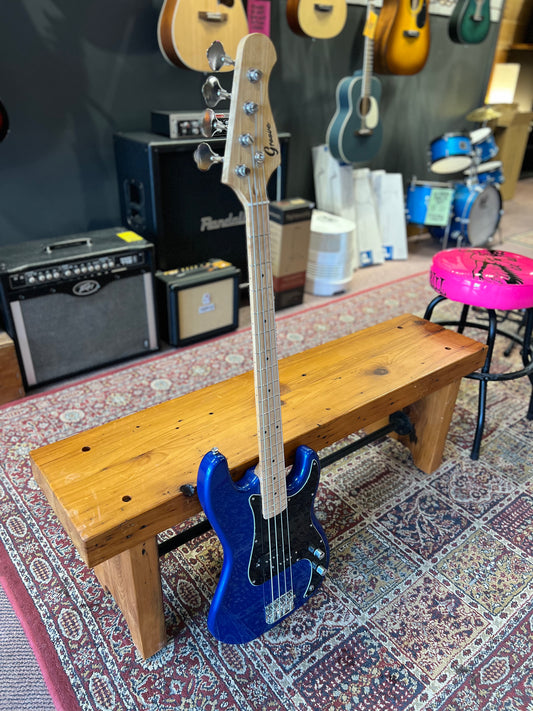Groove Precision Style Bass Guitar Metallic Blue