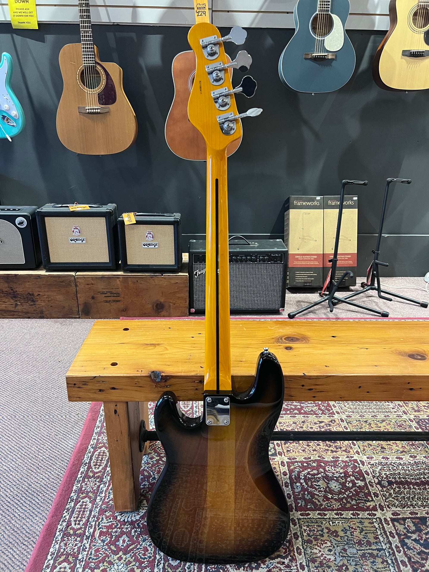Jay Turser P-Bass Guitar Sunburst USED