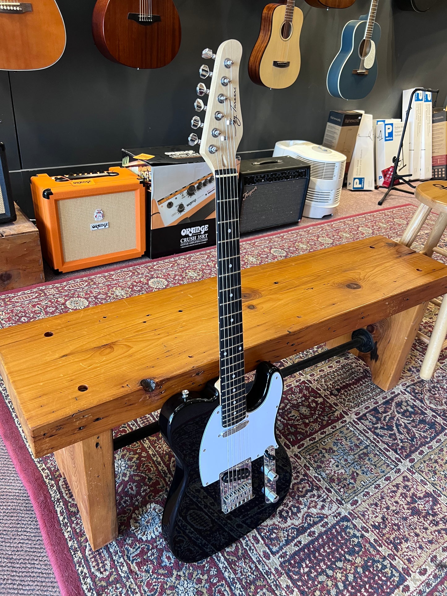 Jay Turser Telecaster Style Electric Guitar - Black