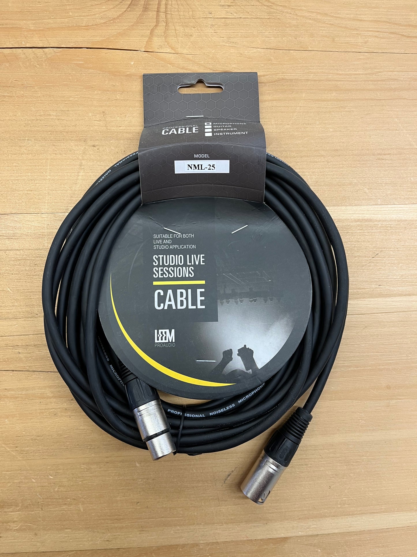 Leem Microphone Cable 25' (XLR F + XLR M)