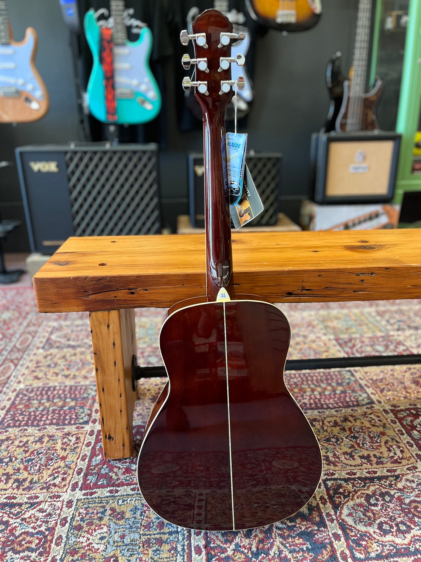 Oscar Schmidt 1/2 Size Dreadnought Acoustic Guitar, Natural High Gloss