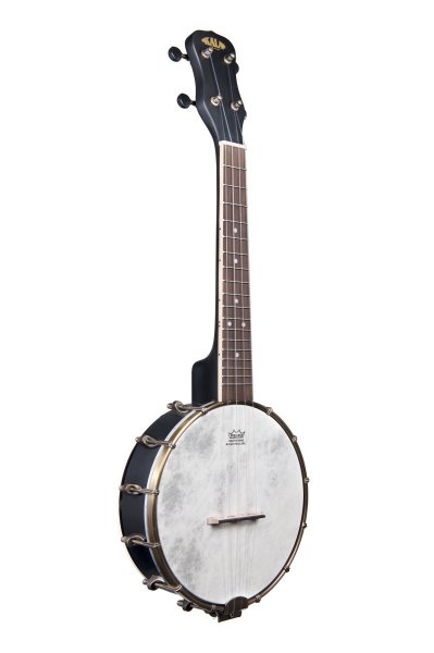 Kala Concert Banjo Ukulele, Black Satin OPEN BOX DEMO MODEL