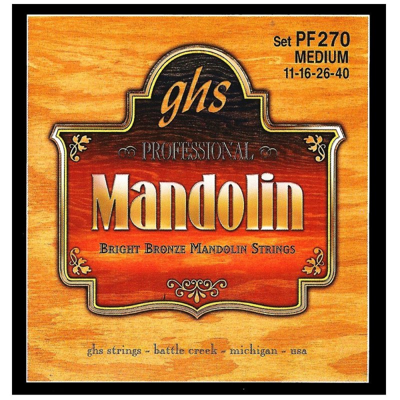 GHS Bright Bronze Mandolin Strings, Medium (.011-.040)