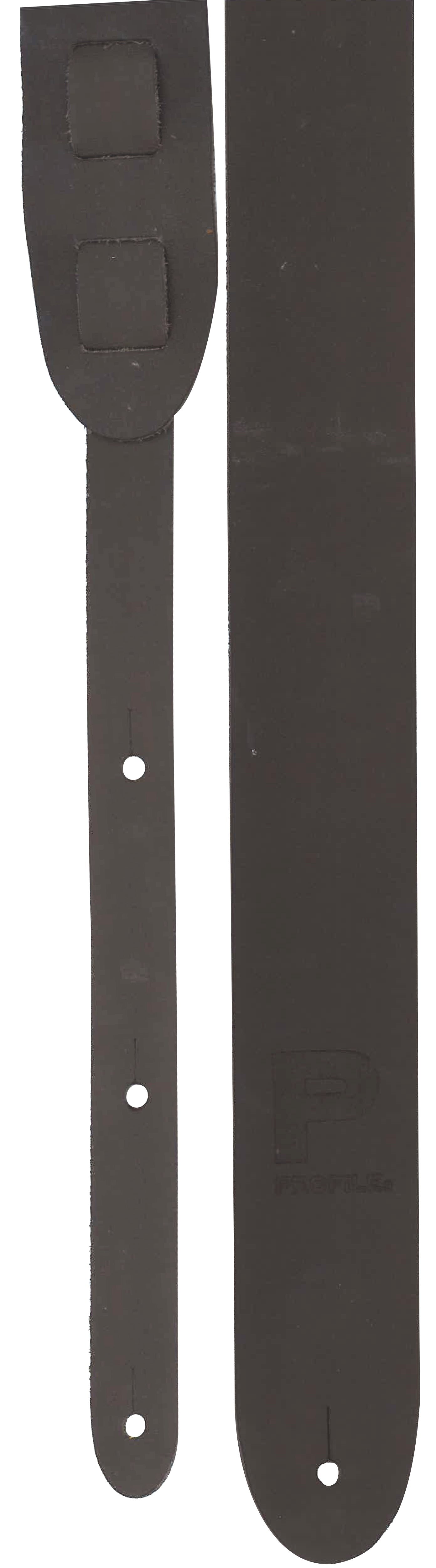 Profile 2" Basic Brown Leather Guitar Strap