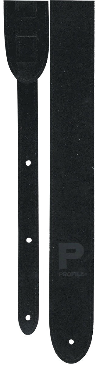 Profile 2” Black Suede Guitar Strap