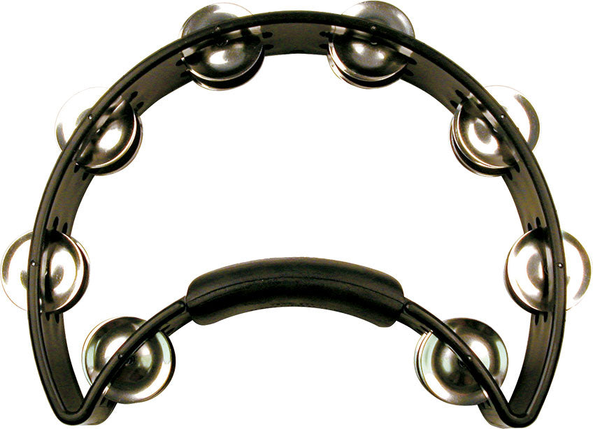 RhythmTech RT1010 Black with Nickel Jingles Tambourine