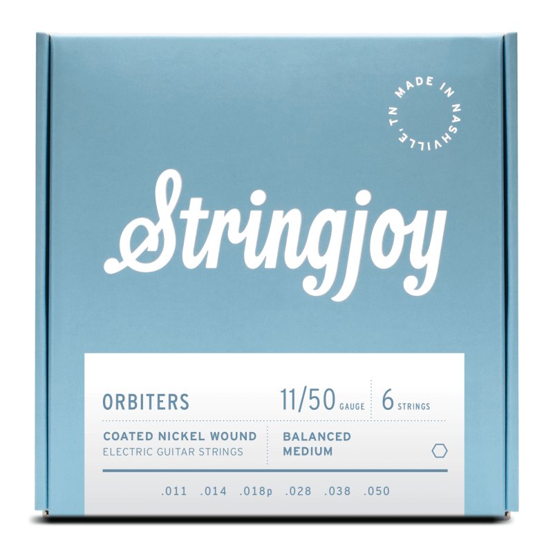 Stringjoy Orbiters Coated Nickel Wound Electric Guitar Strings (11-50)