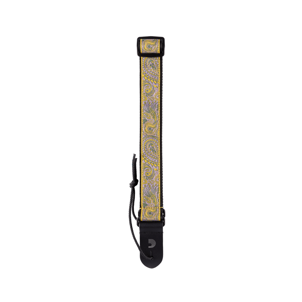 D'addario Paisley Gray/Orange Ukulele Strap