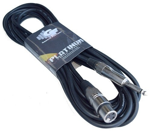 GROOVE FACTORY MICROPHONE CABLE XLR TO 1/4 - 10 FEET