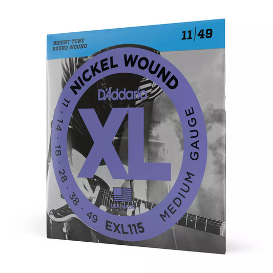 D'Addario EXL115 - Nickel Wound BLUES/JAZZ ROCK 11-49