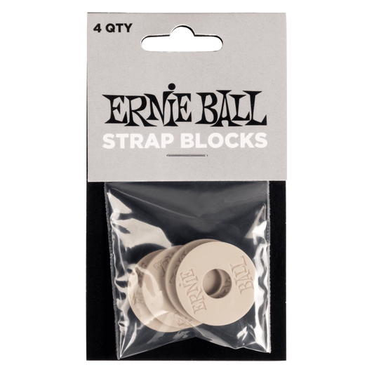 Ernie Ball Strap Blocks 4 Pack - Gray