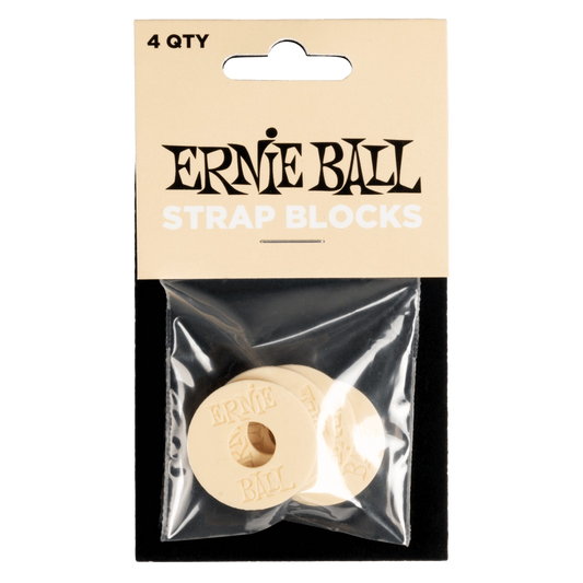 Ernie Ball Strap Blocks 4 Pack - Cream