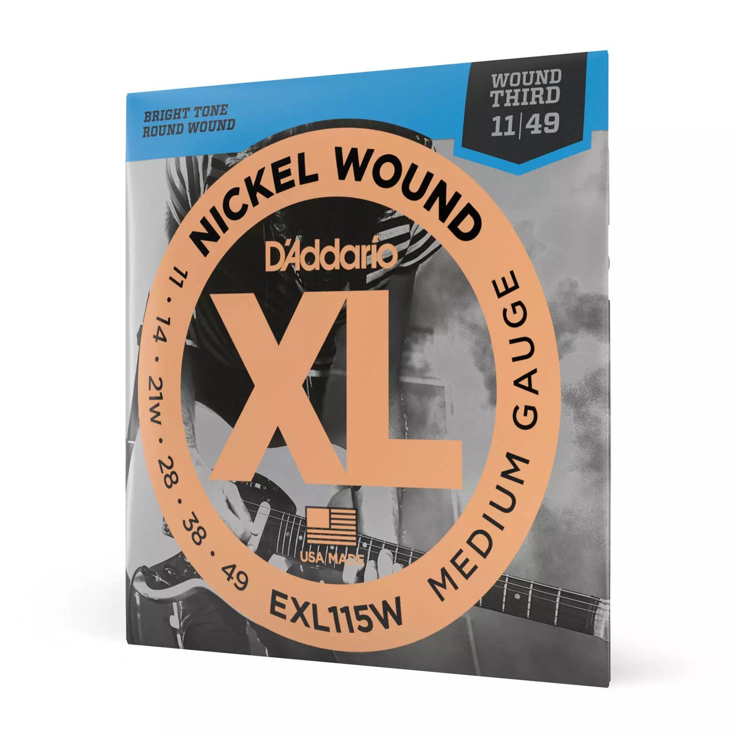 D'Addario EXL115W - Nickel Wound . BLUES/JAZZ ROCK /WND 3rd 11-49