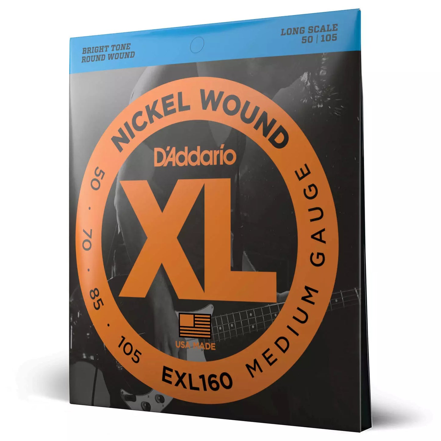 D'Addario EXL160 - Nickel Round Wound LONG SCALE Bass Strings 50-105