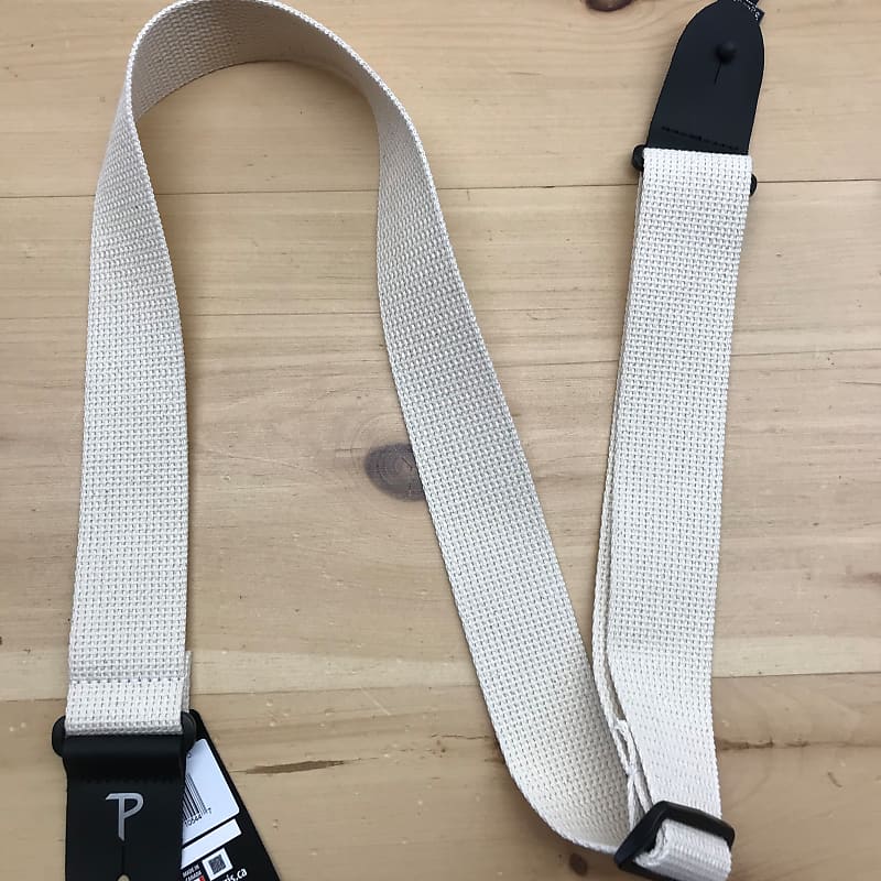 Perri’s Leathers 2" White Cotton Guitar Strap