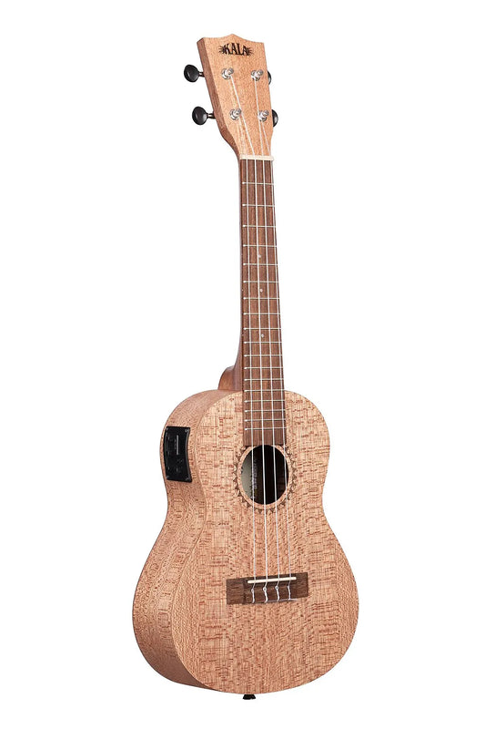 Kala Burled Meranti Concert Ukulele With Eq, Satin