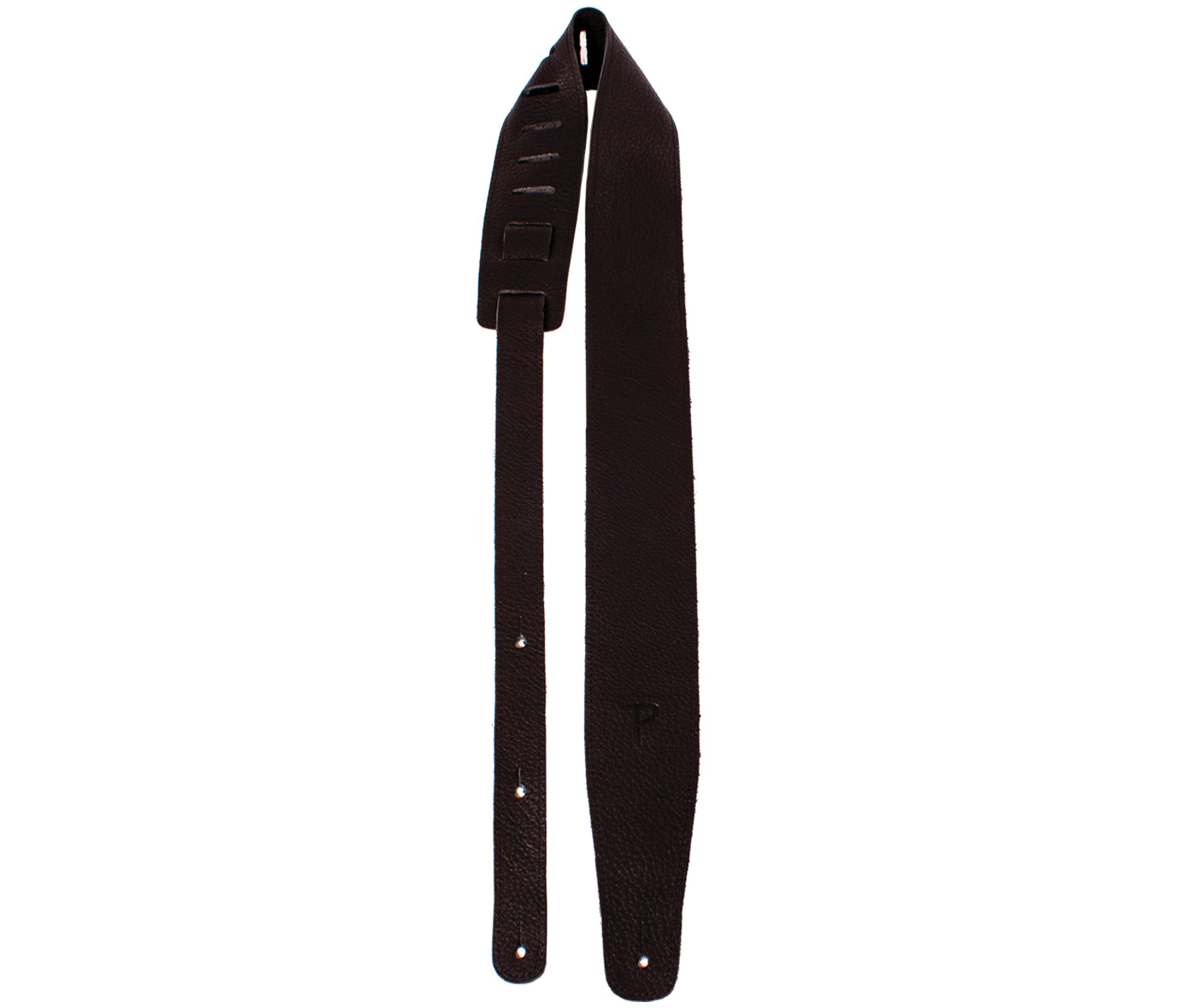 Perri’s Leathers Saddle Leather Guitar Strap Black