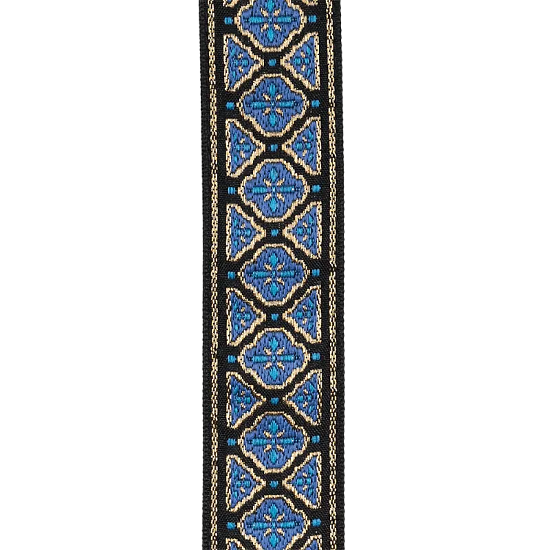 D'Addario Eco-Comfort Guitar Strap - Blue & Gold