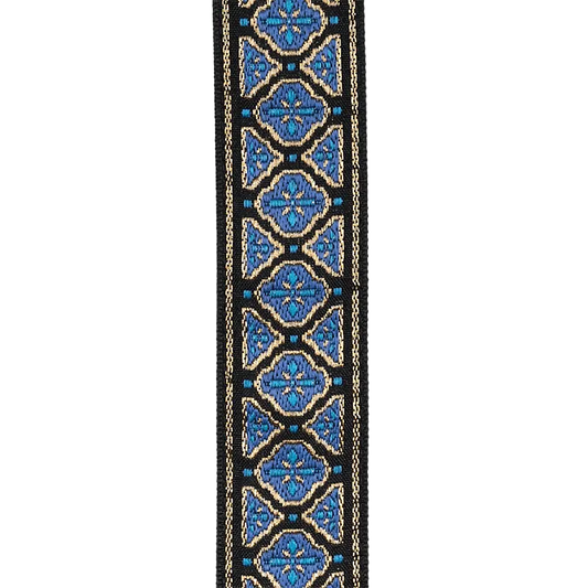 D'Addario Eco-Comfort Guitar Strap - Blue & Gold