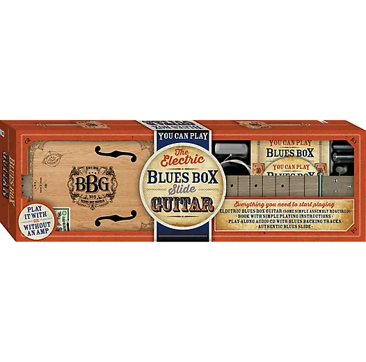 Hinkler Blues Box Slide Guitar with Slide and Pickup