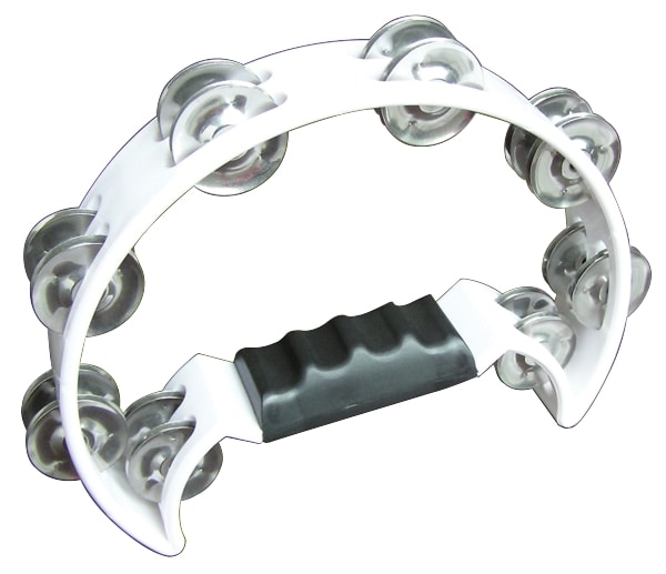 Mano Cutaway Tambourine White