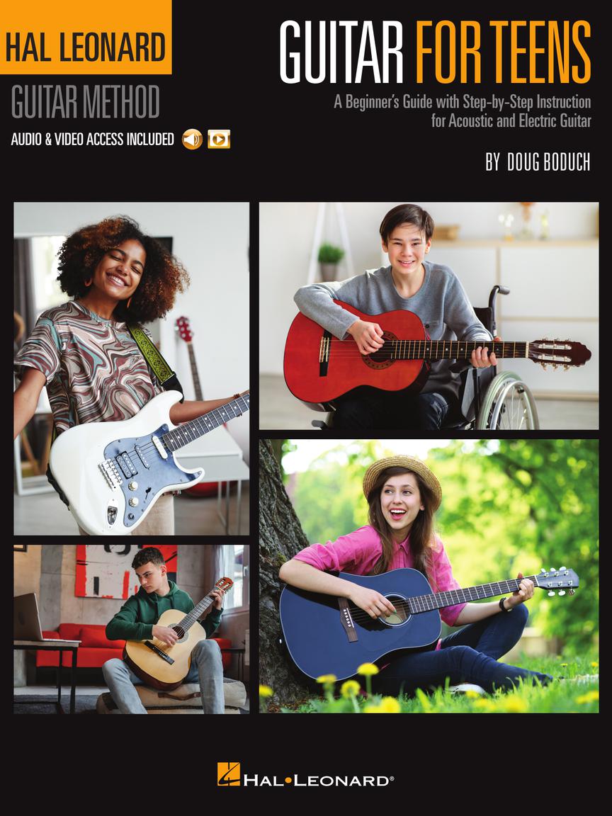 Hal Leonard Guitar for Teens Method Book  - A Beginner's Guide with Step-by-Step Instruction for Acoustic and Electric Guitar