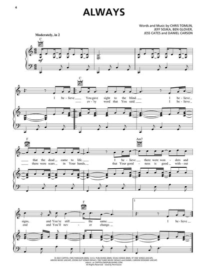 Hal Leonard Top Christian Hits of 2022-2023