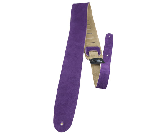 Perri’s Leathers Suede Guitar Strap Purple