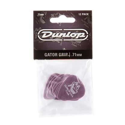 Dunlop 0.71mm Gator Grip Guitar Pick (12/bag)