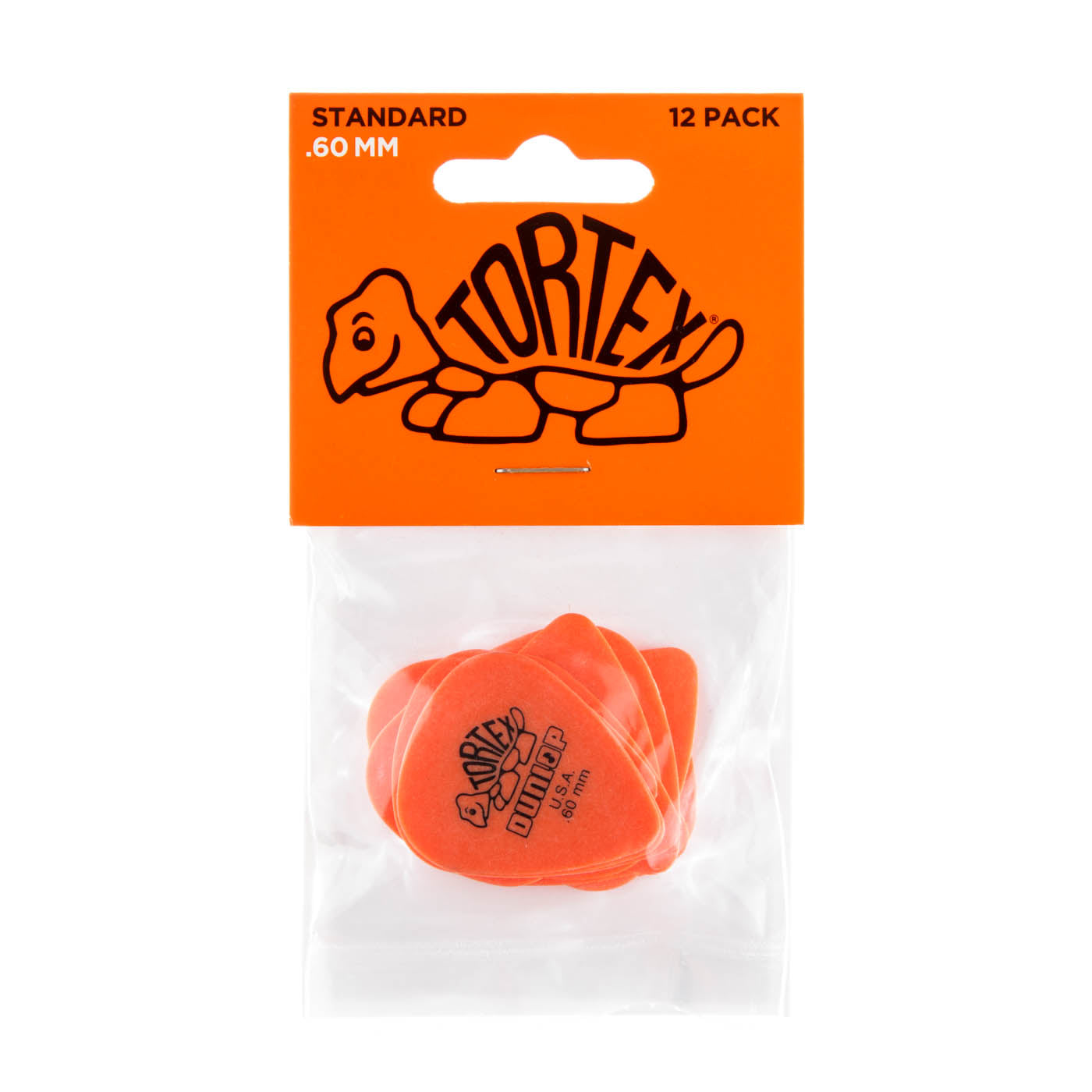 Dunlop Orange 0.60mm Tortex® Standard Guitar Pick (12/bag)