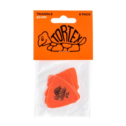 Dunlop Orange 0.60mm Tortex® Triangle Guitar Pick (6/pack)