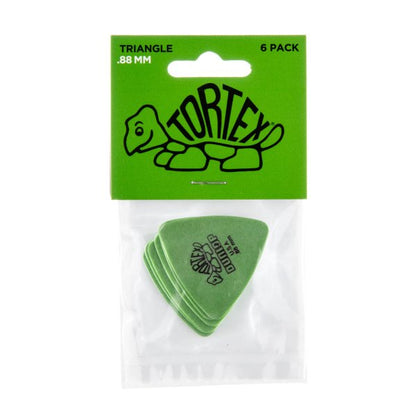 Dunlop Green 0.88mm Tortex® Triangle Guitar Pick (6/pack)