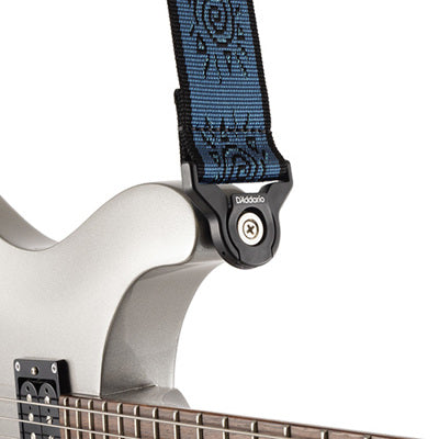 D'Addario Planet Waves Auto Lock Vintage Guitar Strap (Suns Blue)