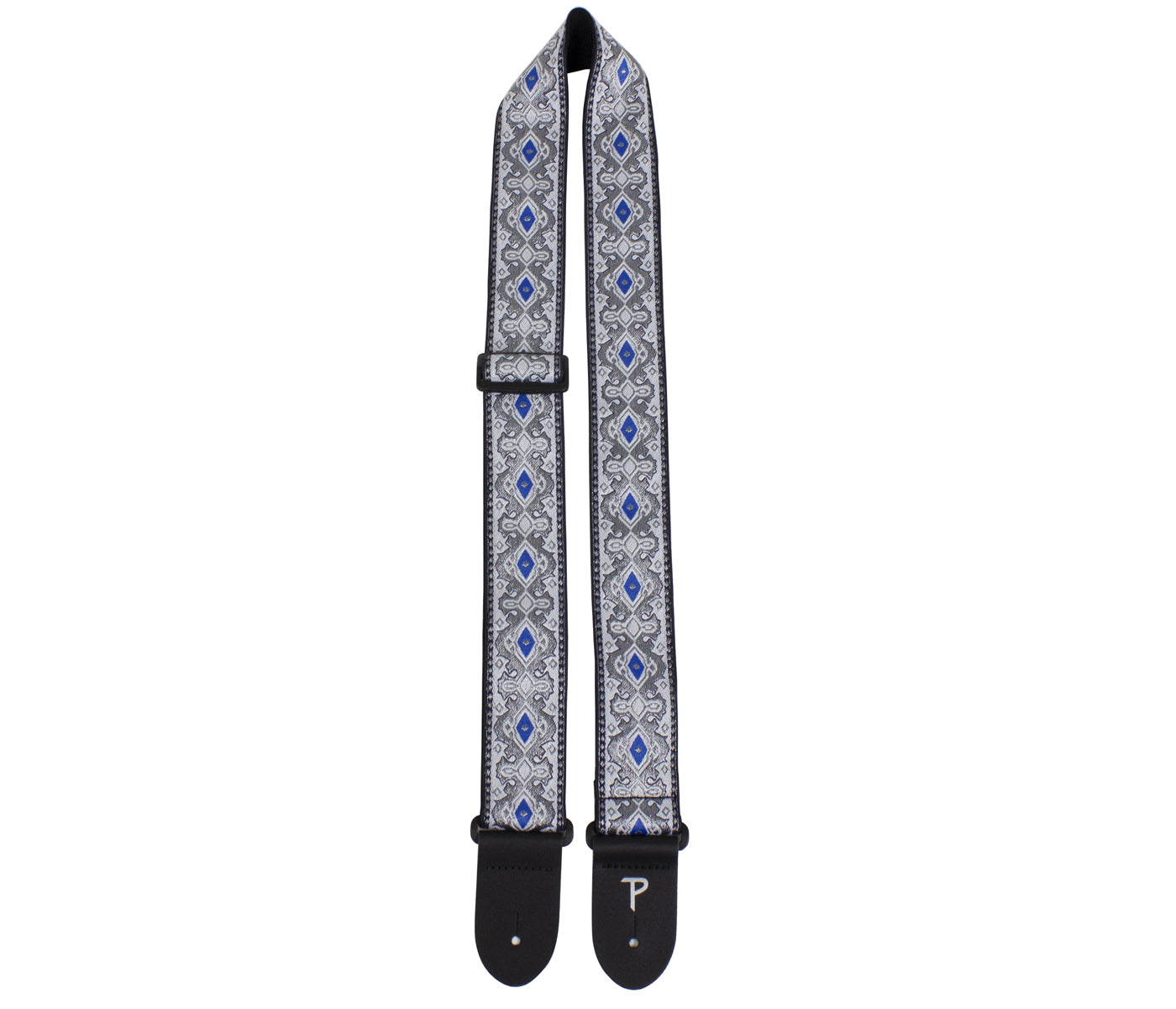 Perri's Jacquard Guitar Strap Royal Silver