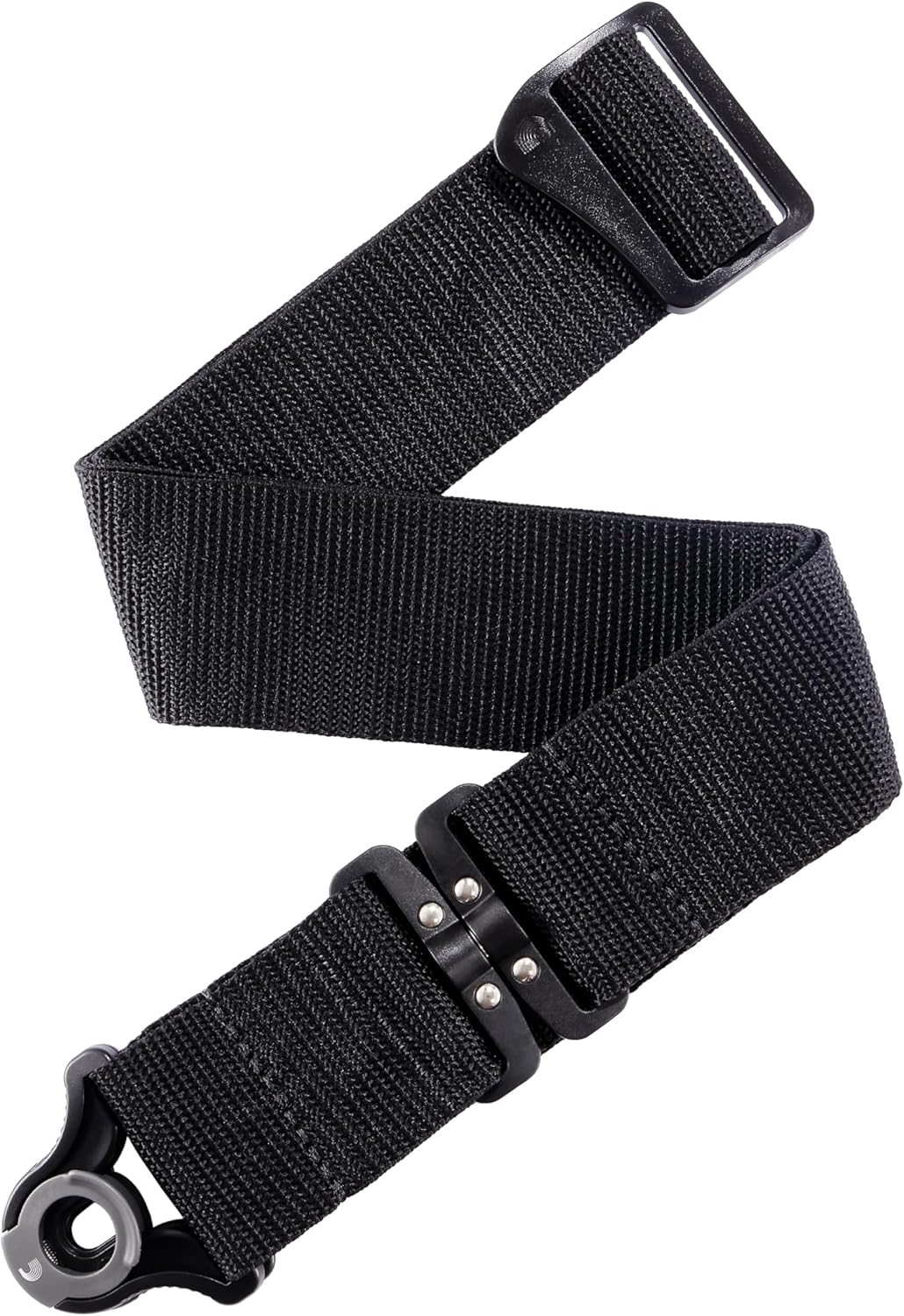 D'Addario Auto Lock Guitar Swivel Strap for Acoustic & Electric Guitars, 2" Width, Swivel Polypro, Black
