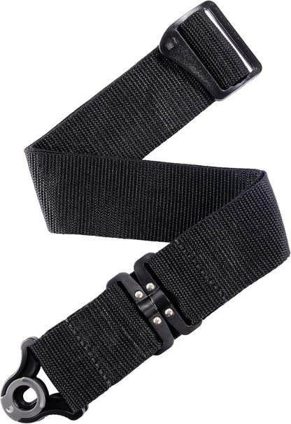 D'Addario Auto Lock Guitar Swivel Strap for Acoustic & Electric Guitars, 2" Width, Swivel Polypro, Black