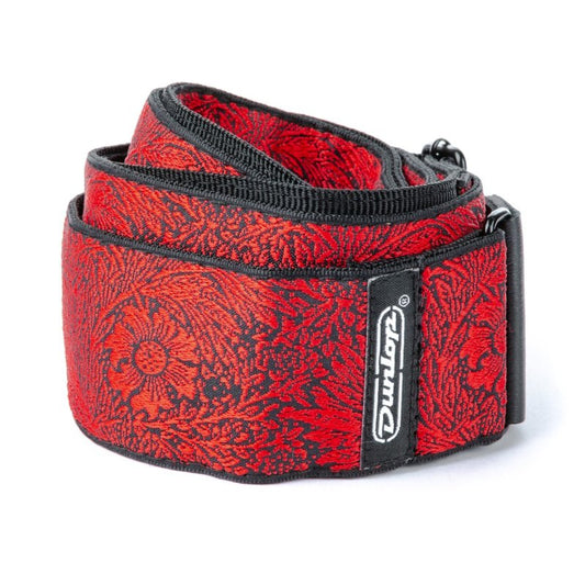 Dunlop Jacquard Guitar Strap, Albion Red