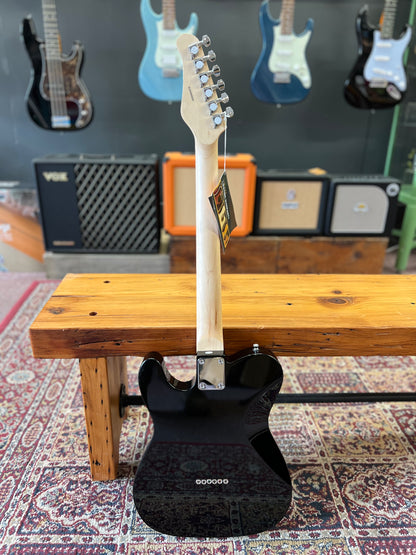 Oscar Schmit Telecaster Style Electric Guitar Black