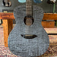 Jay Turser Full-Size Folk HPL Acoustic Guitar, Quilted Satin Black