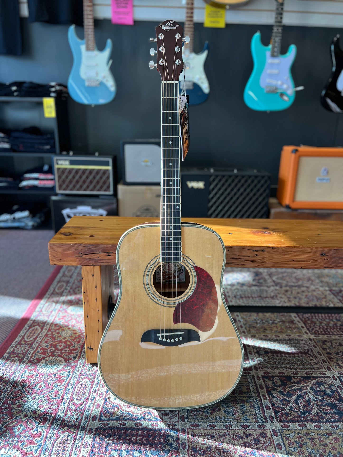 Oscar Schmidt Dreadnought Size Spruce Top Acoustic Guitar