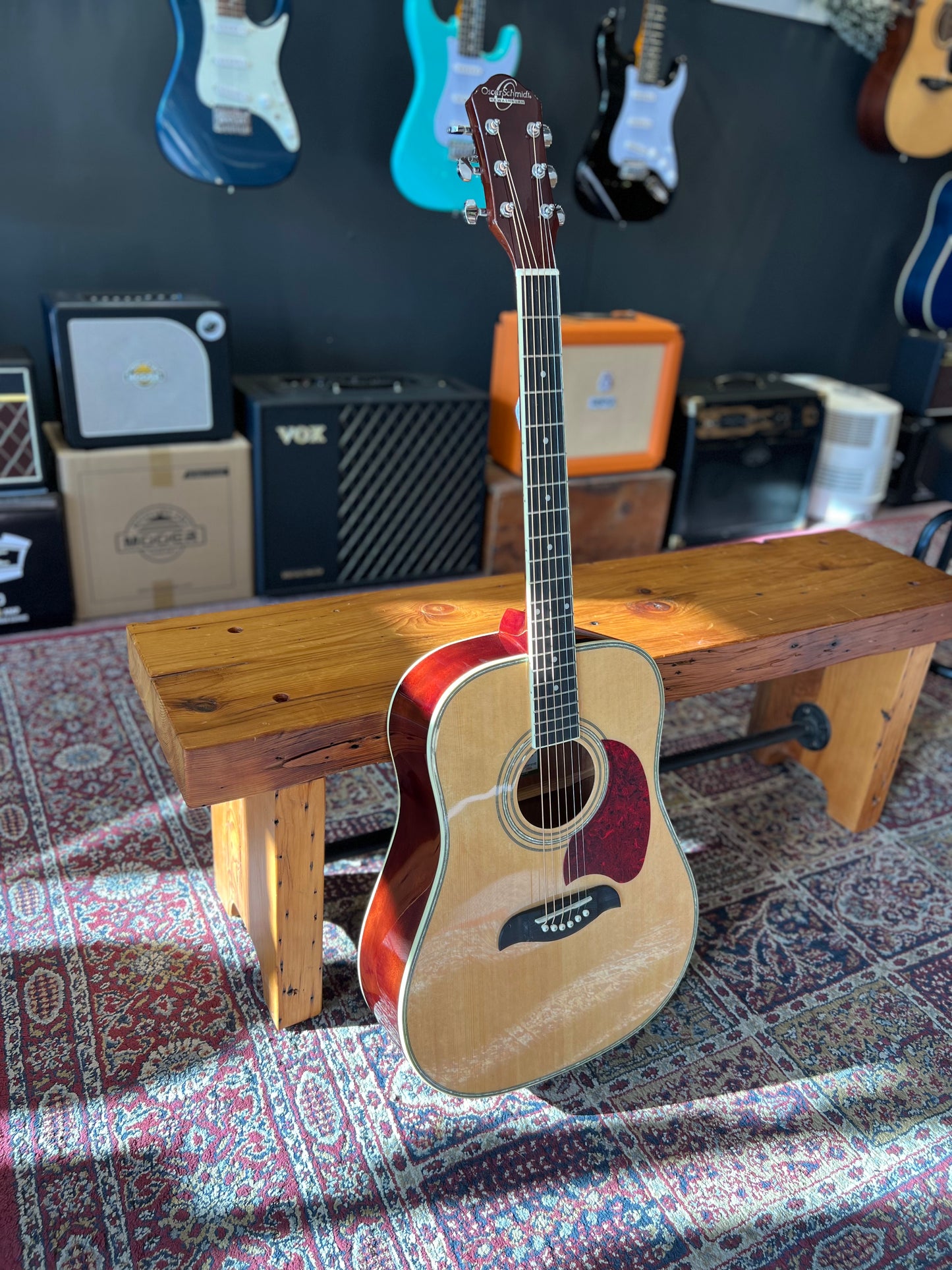 Oscar Schmidt Dreadnought Size Spruce Top Acoustic Guitar