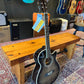 Oscar Schmidt Acoustic-Electric Guitar, Flame Trans Black