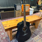 Cort Standard Series Spruce Top Acoustic / Electric Guitar, Black Satin