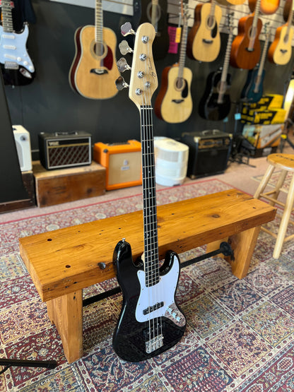 Jay Turser Jazz-Style Electric Bass Guitar, Black