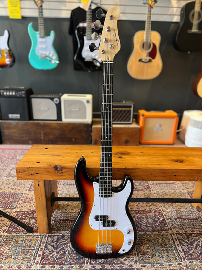 Jay Turser P-Style Electric Bass Guitar, Tobacco Sunburst