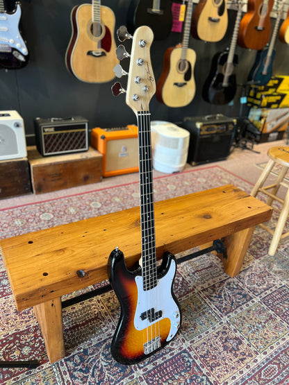 Jay Turser P-Style Electric Bass Guitar, Tobacco Sunburst